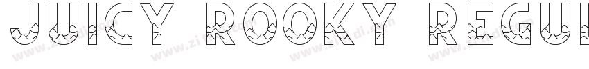 Juicy Rooky Regular字体转换 Juicy Rooky Regular字体转换